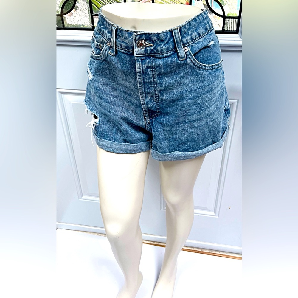 AEROPOSTALE - Jean Distressed Mom Shorts